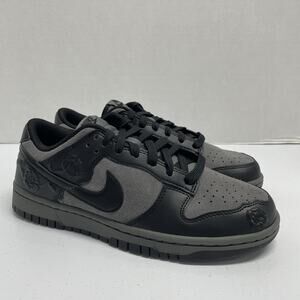 Nike Dunk Low Black Roses HF1986 001 Size 8 Women Suede Valentine's Day Flower